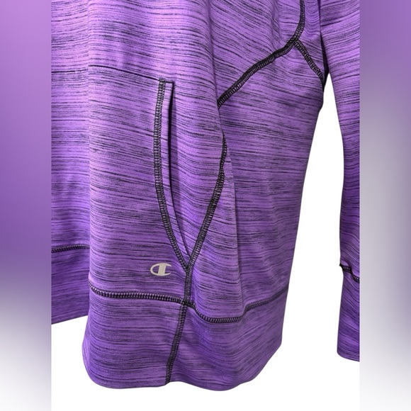 NEW, Champion, Heather Purple Hooded Top, Large - Picture 7 of 10